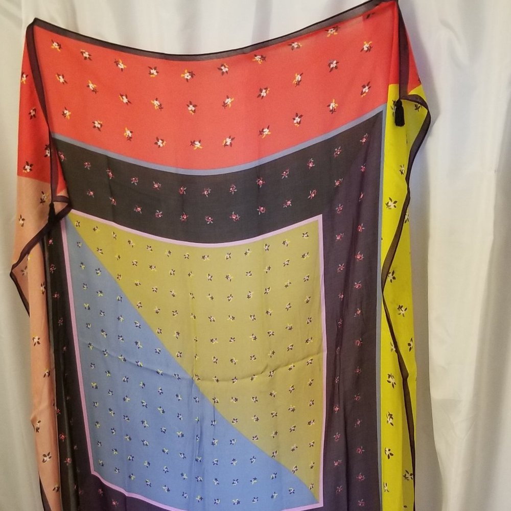 Silky elegant scarf with multiple colors